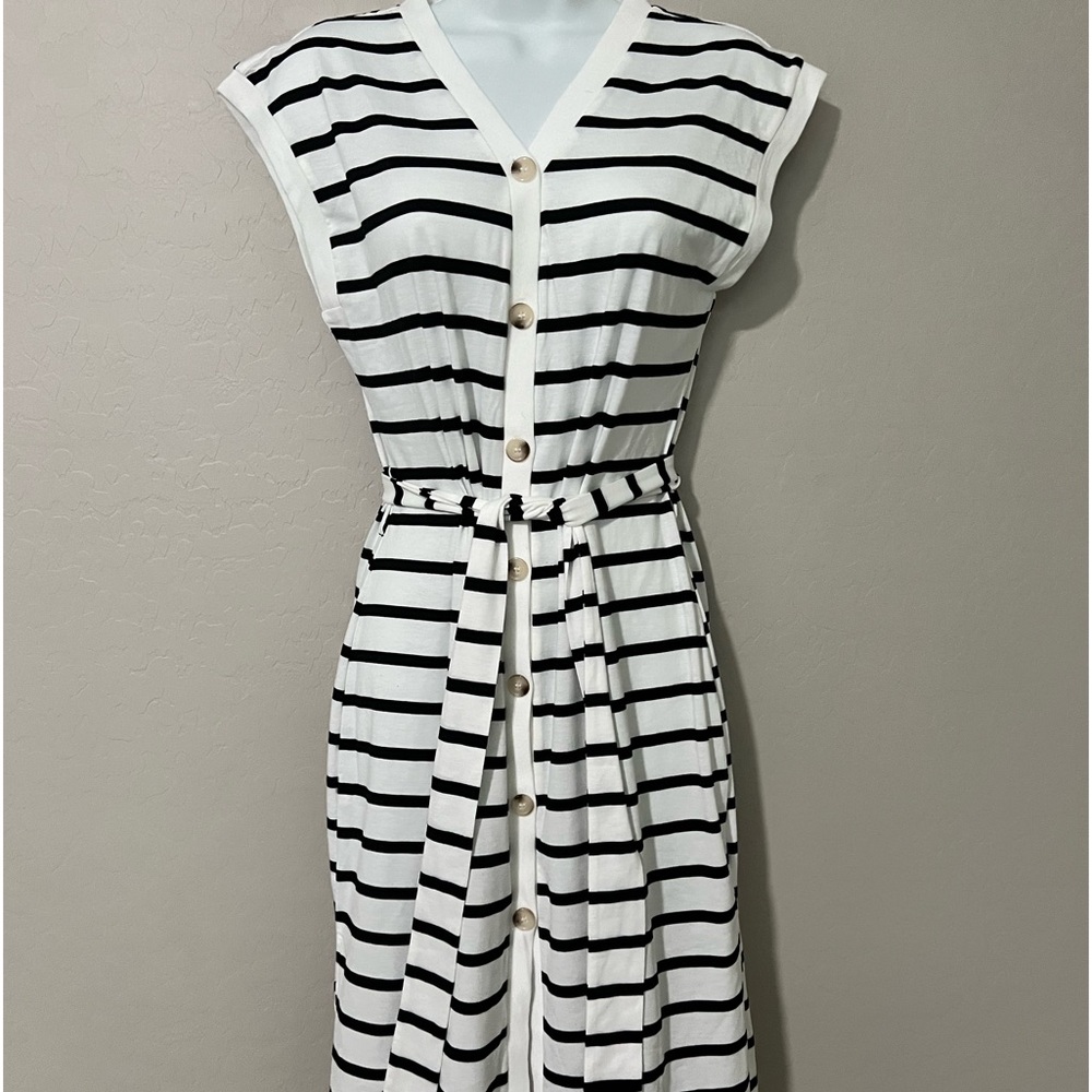 Below the knee Striped Dess